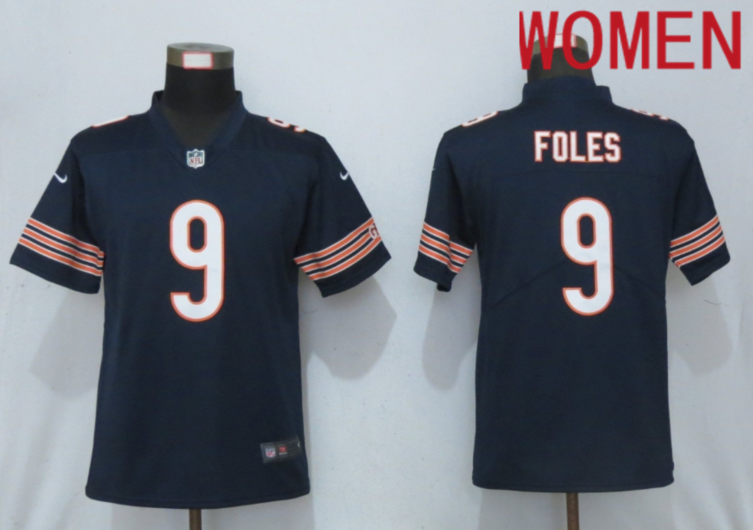 Women Chicago Bears #9 Foles Nike Blue Alternate Vapor Elite Playe NFL Jersey->oakland raiders->NFL Jersey